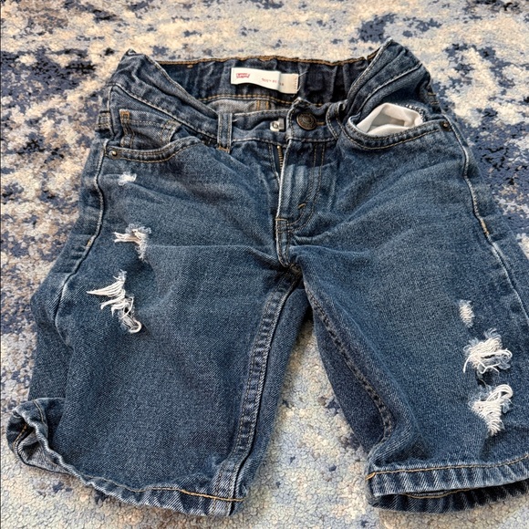 Levi's Other - Levi's Kids Blue Distressed Denim Shorts
